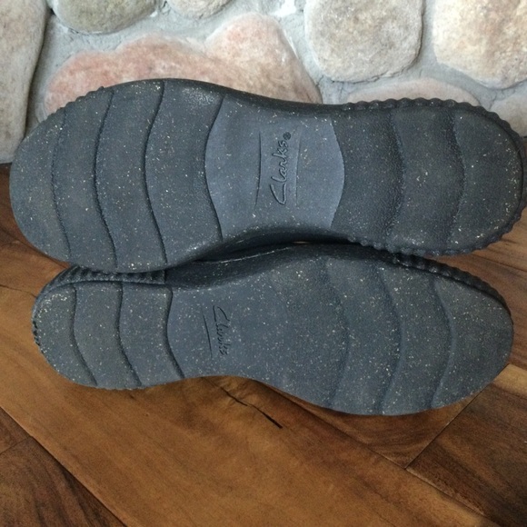 ✔️ Clarks Caroline Cove Black Leather Slip On Comfort Shoes size 9.5 W - Picture 7 of 7